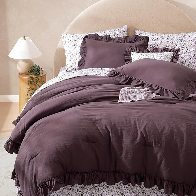 Melex Ruffle Comforter Set