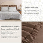 Melex Ruffle Comforter Set