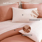 Melex Prewashed Bed in a Bag,Ultra Soft Comforter Bed Set with Sheets