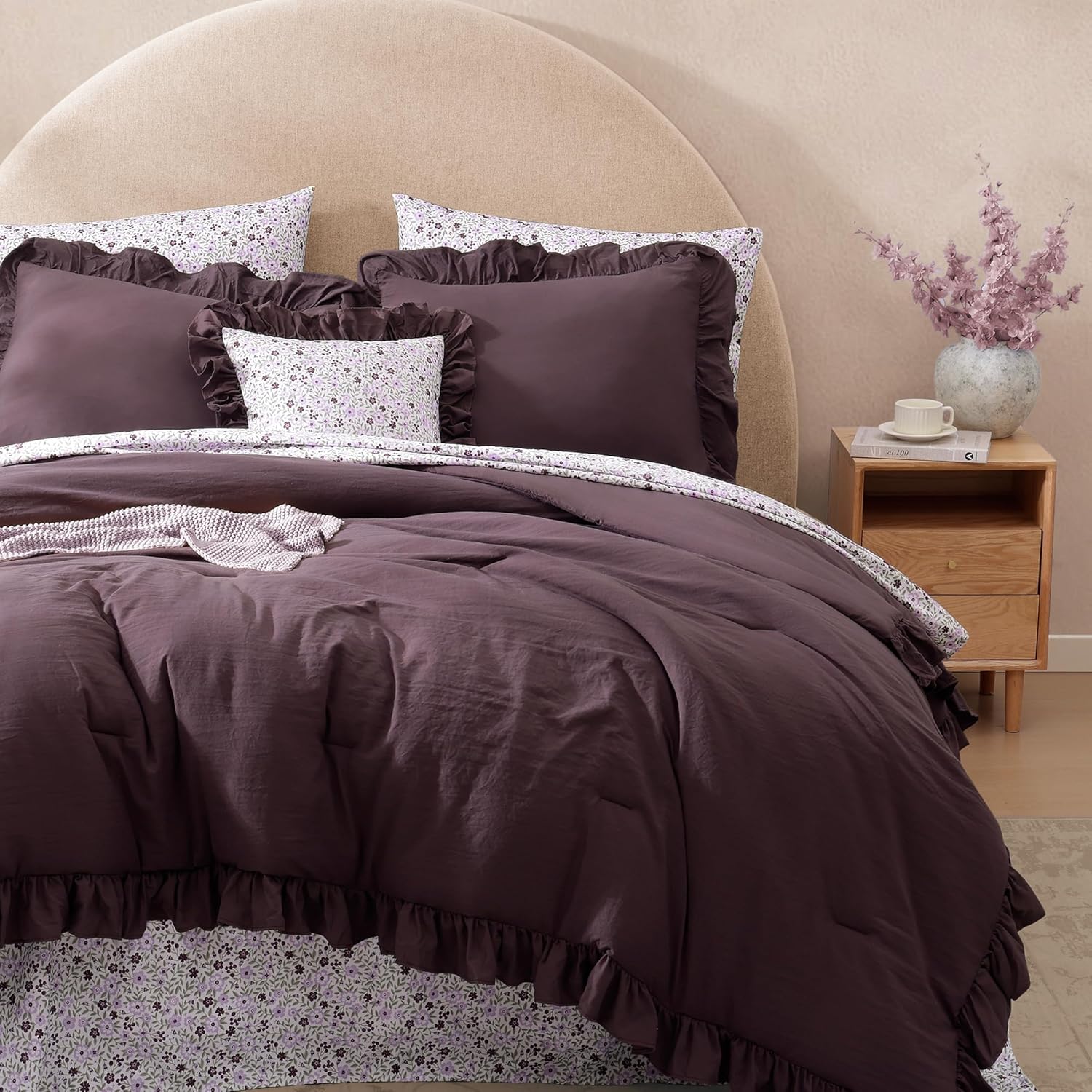 Melex Ruffle Comforter Set