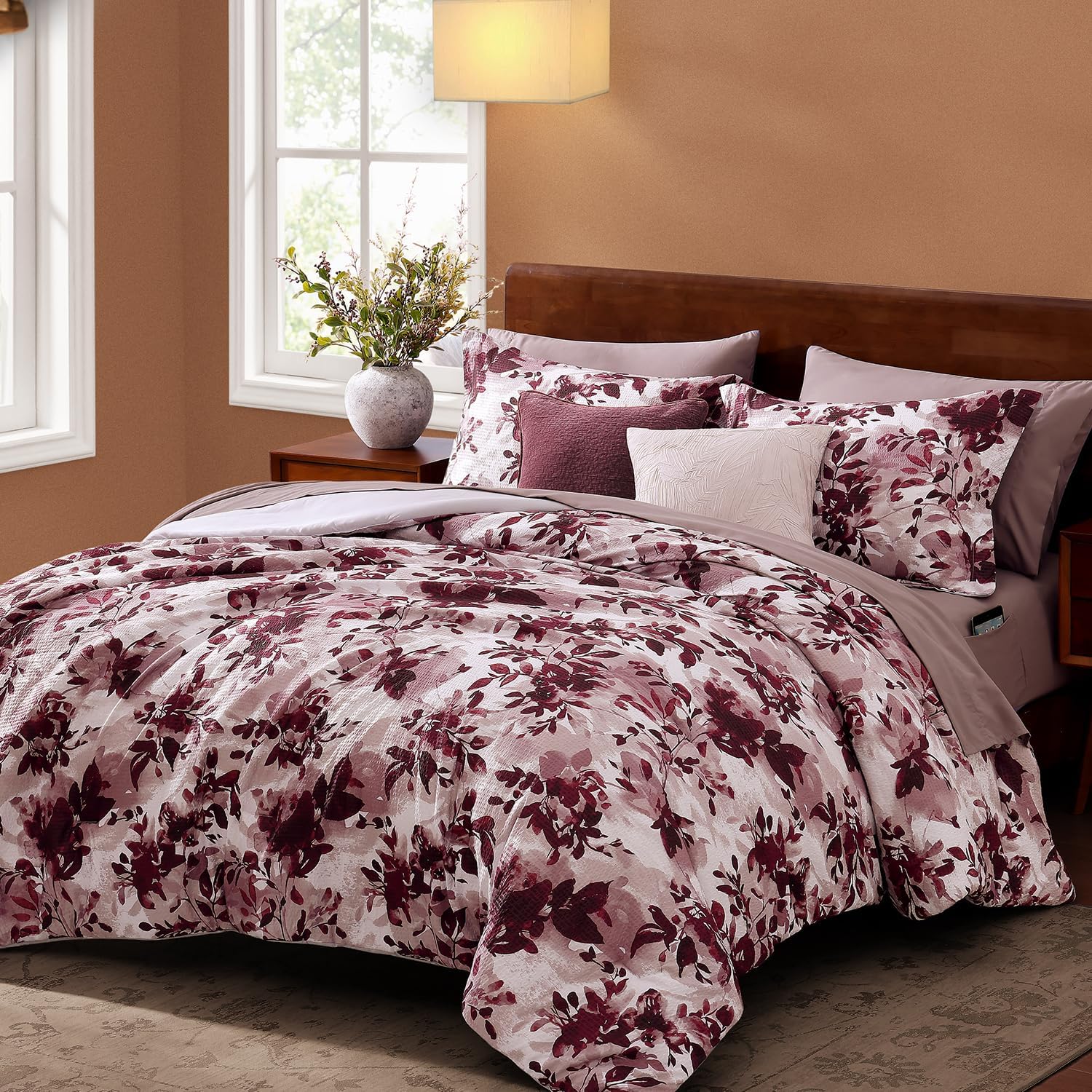 Melex Floral 7-piece Comforter Set