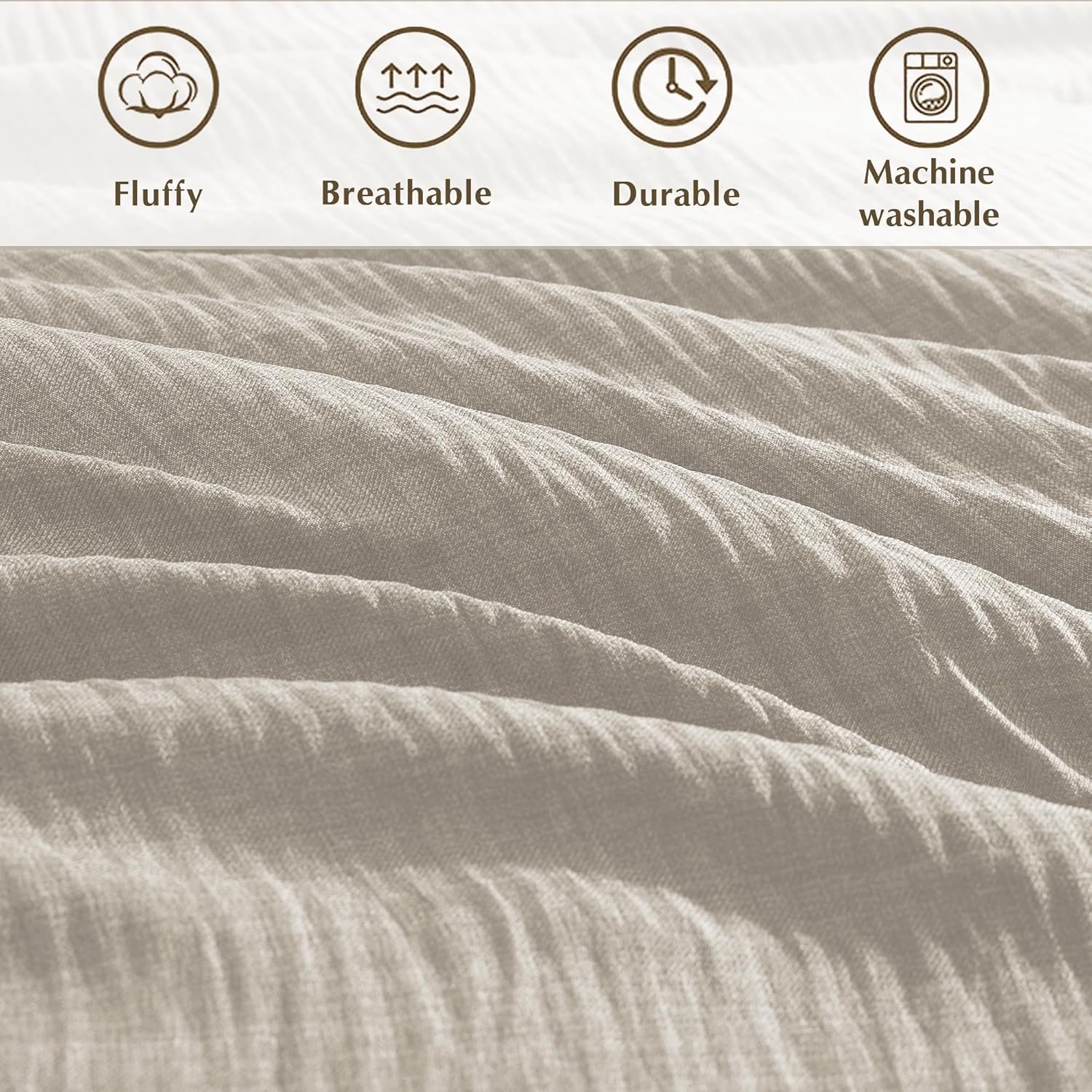 Melex Textured Comforter Set