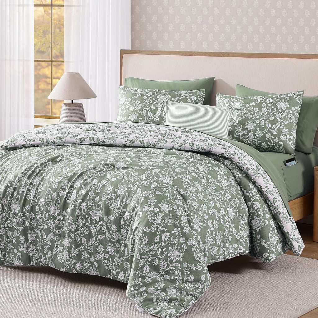Botanical Flowers Comforter Set