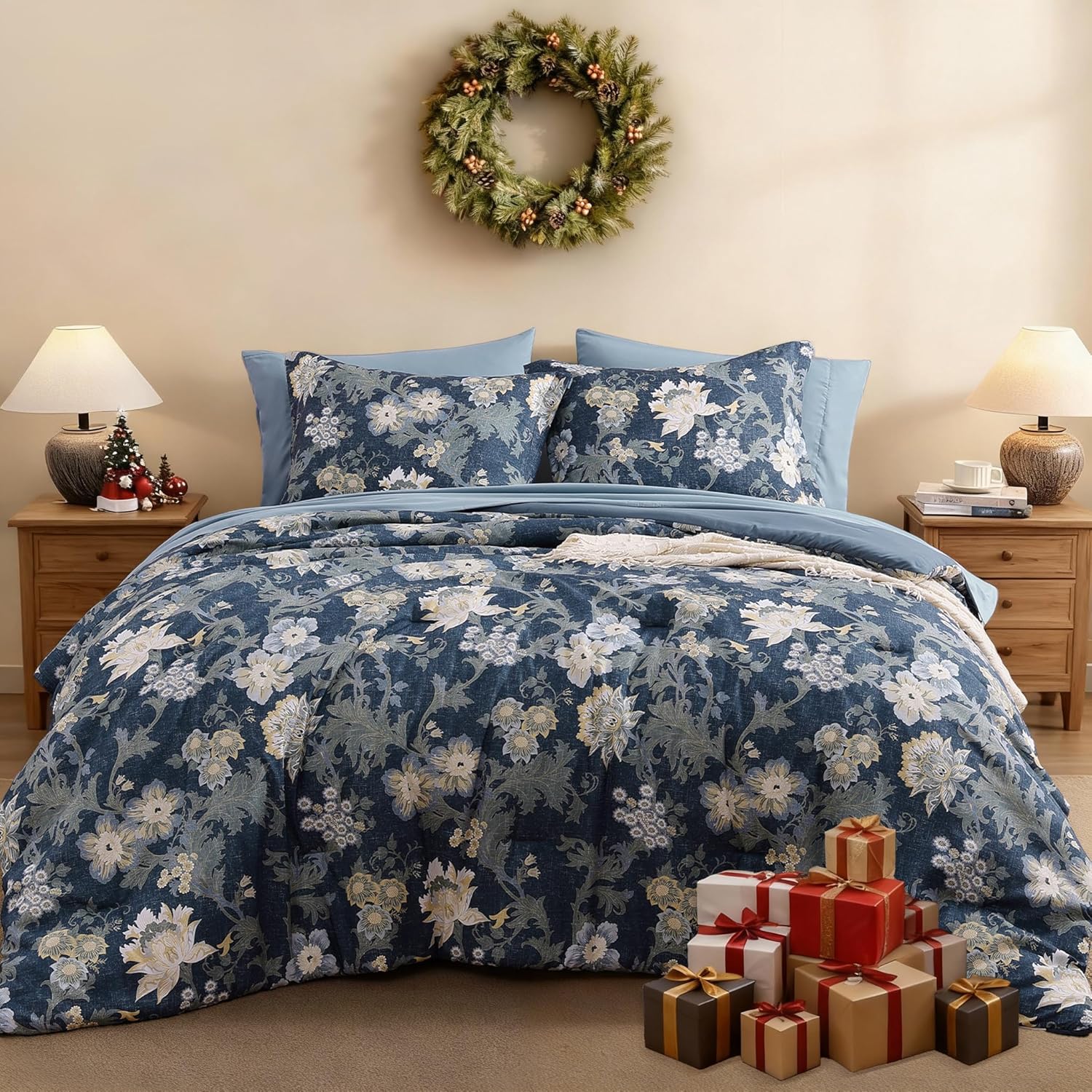 Botanical Flowers Comforter Set