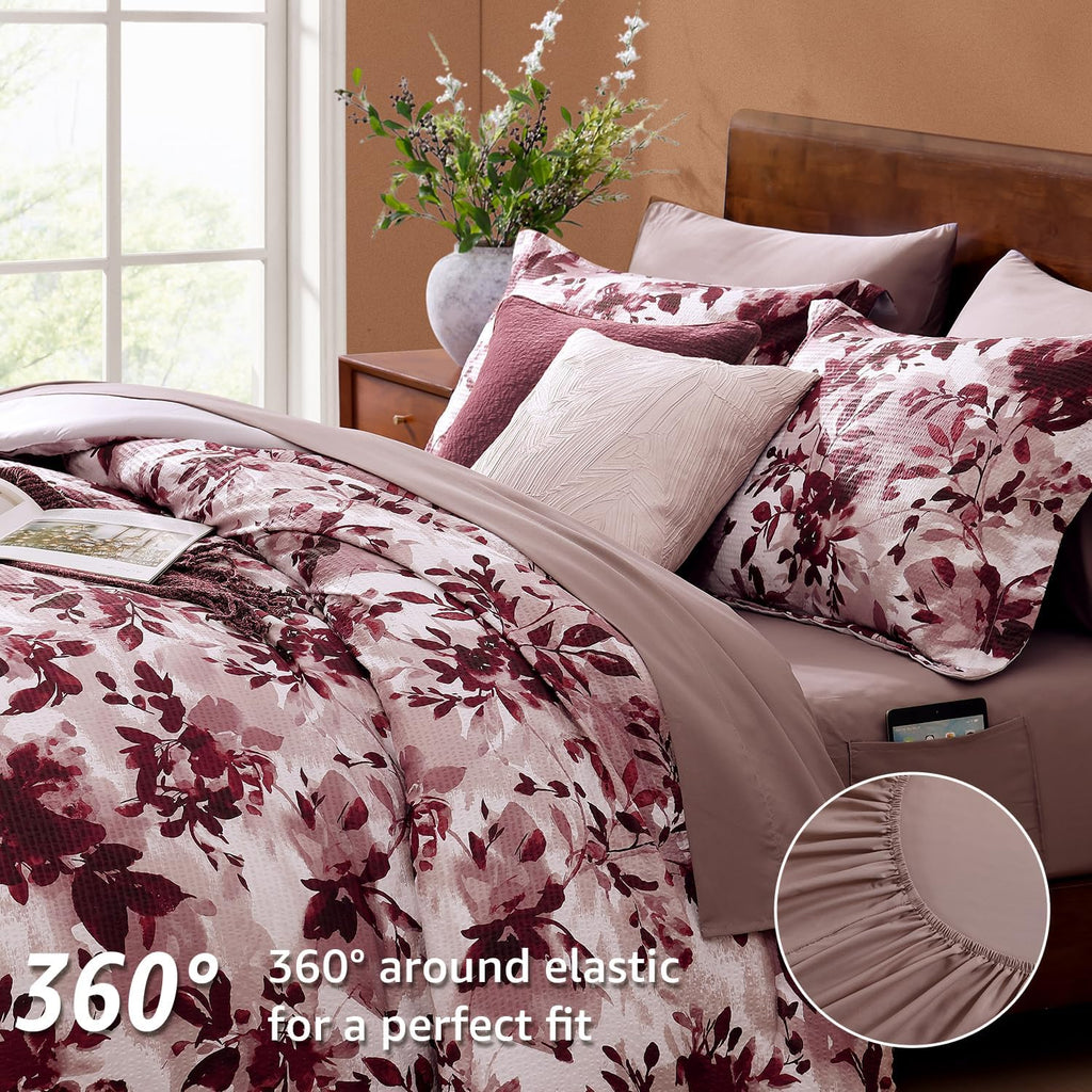Melex Floral 7-piece Comforter Set