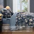 Botanical Flowers Comforter Set