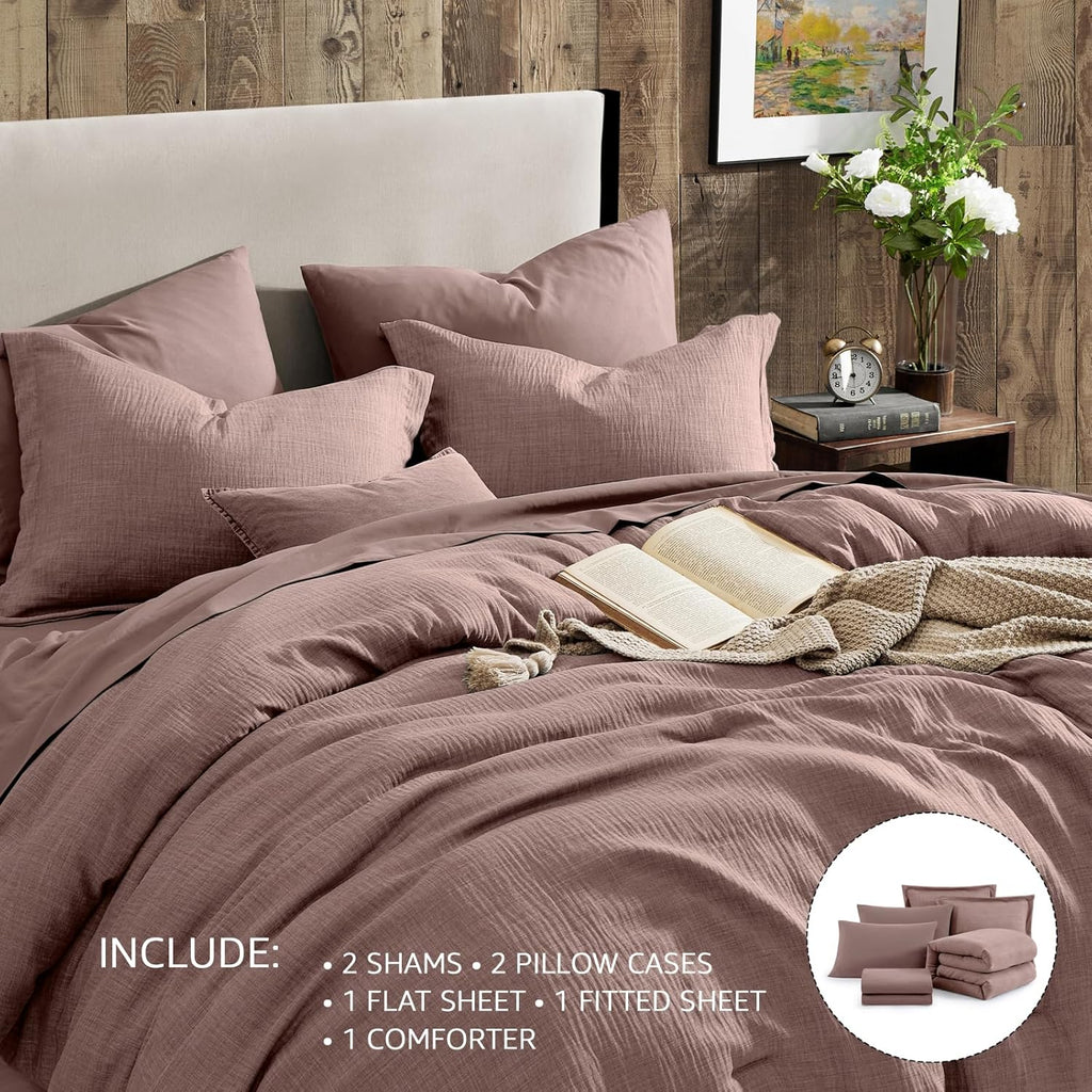 Melex Textured Comforter Set