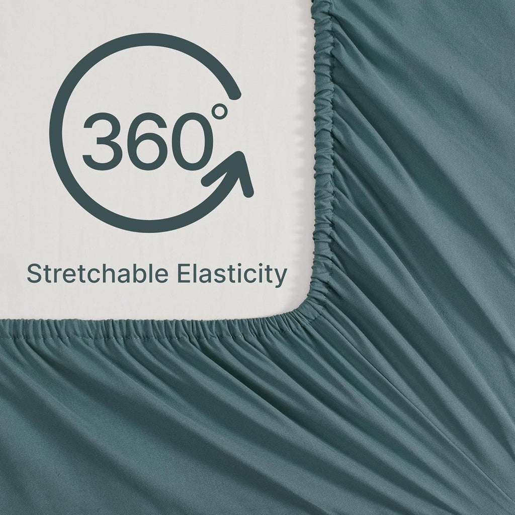 Melex Puff 7-piece Bed in a Bag Comforter Set with Sheets