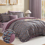 Melex Ruffle Comforter Set