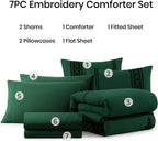 Melex Embroidery Comforter Set