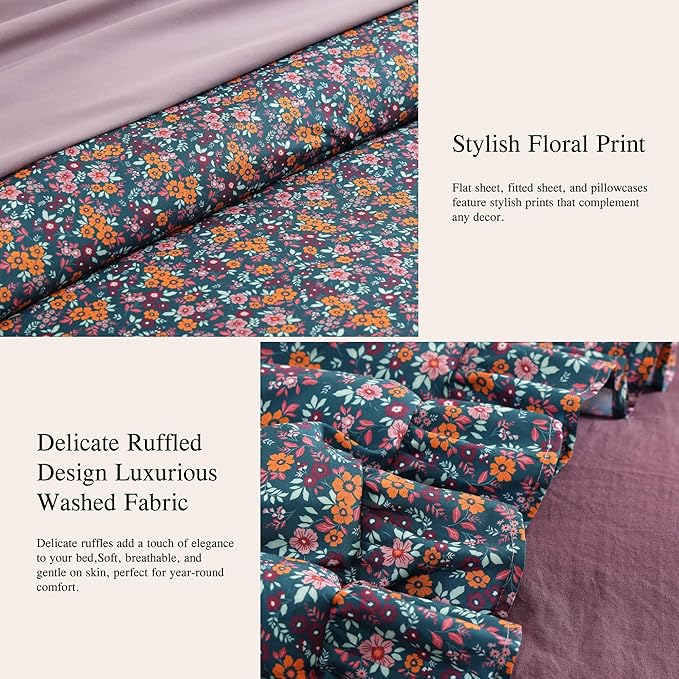 Melex Ruffle Comforter Set