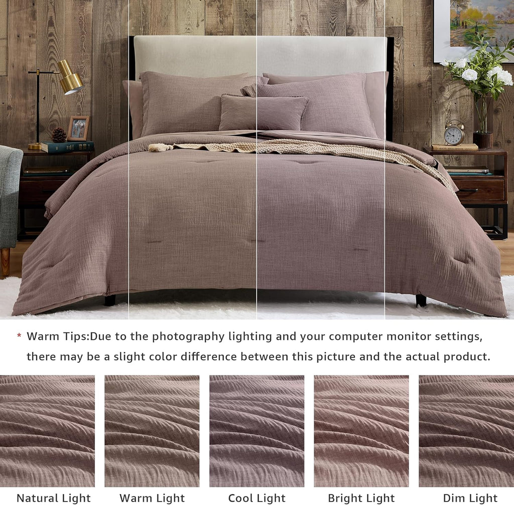 Melex Textured Comforter Set