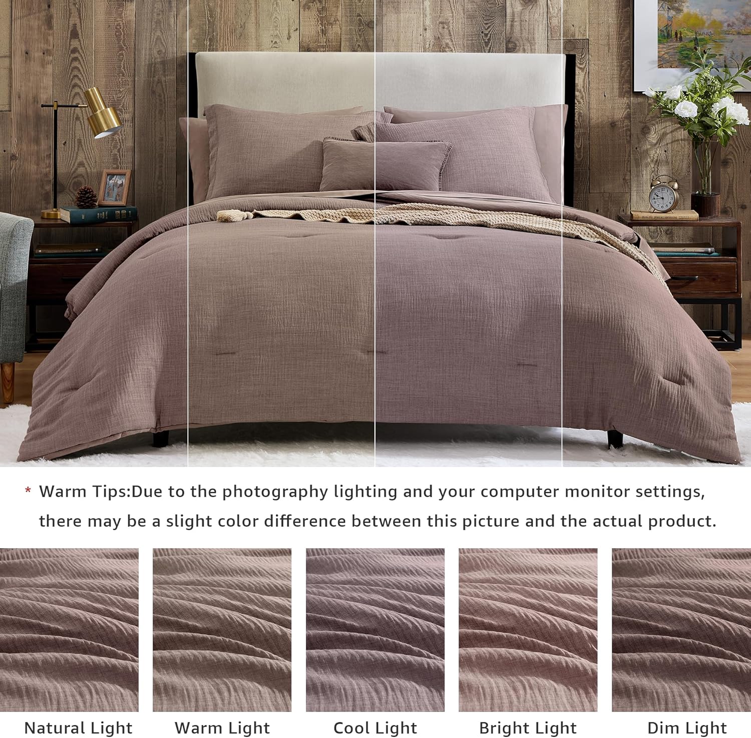 Melex Textured Comforter Set