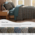 Melex Puff 7-piece Bed in a Bag Comforter Set with Sheets