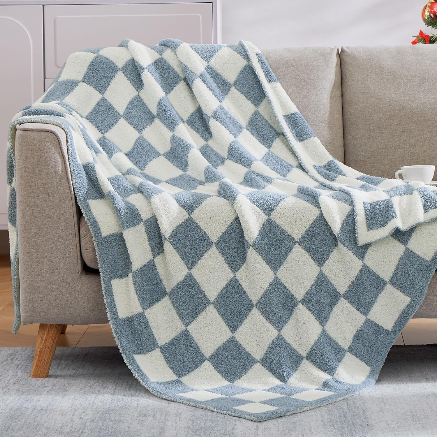 Melex Checkered Throw Blanket