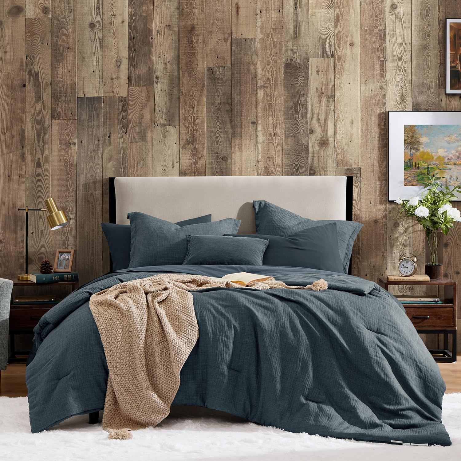 Melex Textured Comforter Set