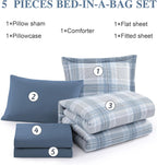 Melex Plaid Comforter Set