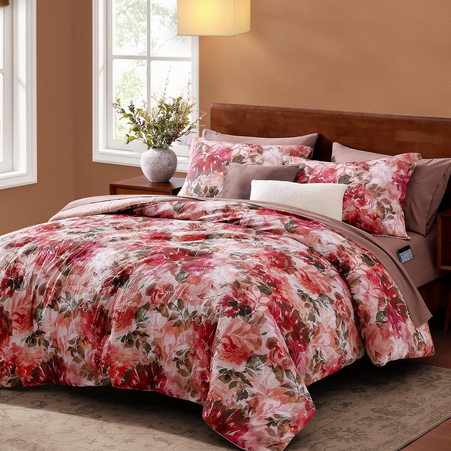 Melex Floral 7-piece Comforter Set