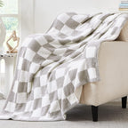 Melex Checkered Throw Blanket