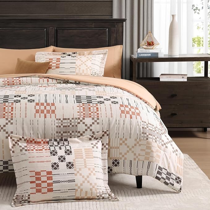 Melex Plaid Comforter Set