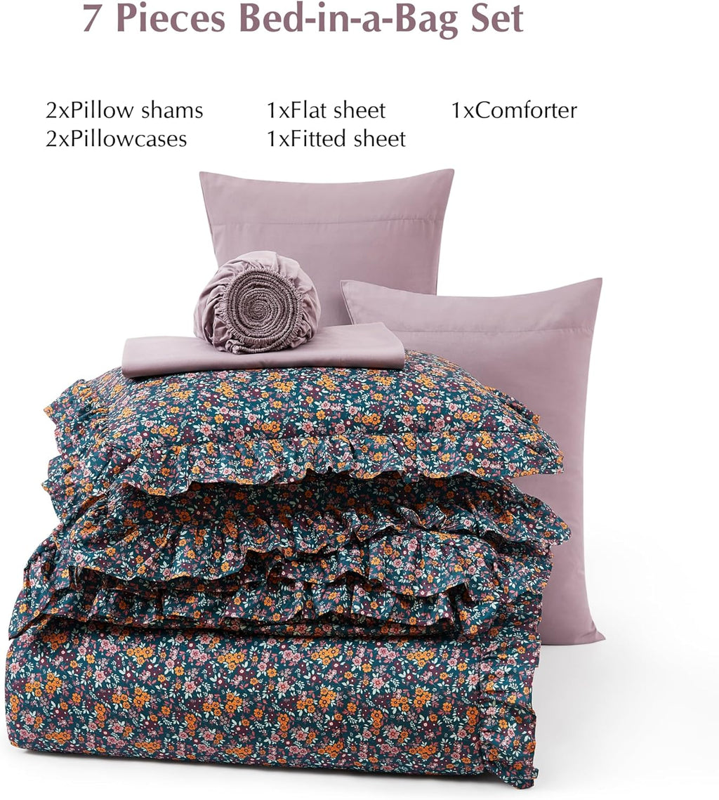 Melex Ruffle Comforter Set