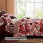 Melex Floral 7-piece Comforter Set
