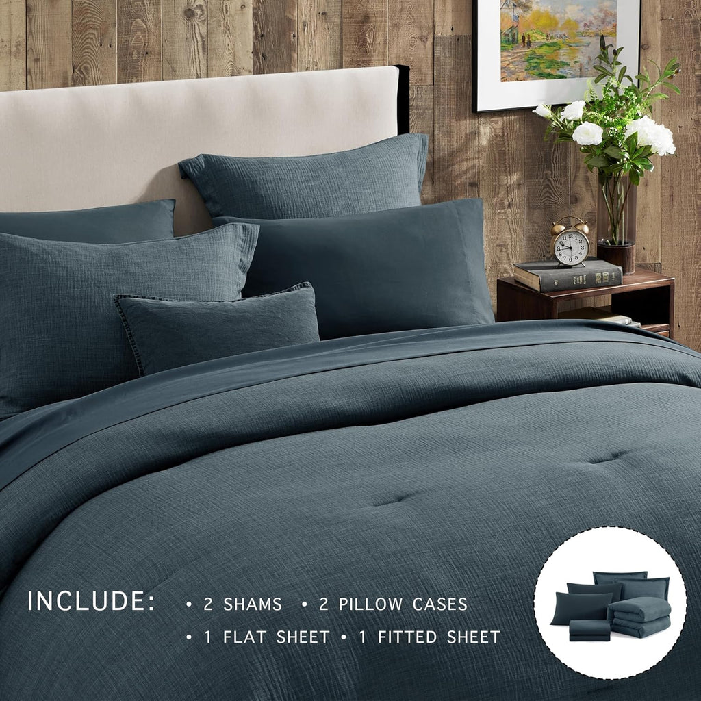 Melex Textured Comforter Set