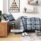 Melex Plaid Comforter Set