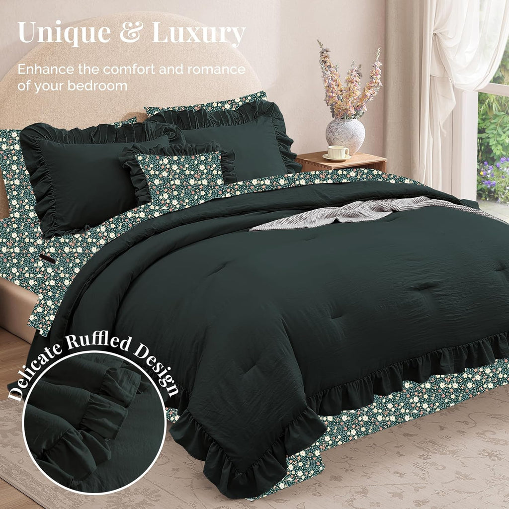 Melex Ruffle Comforter Set
