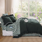 Melex Ruffle Comforter Set