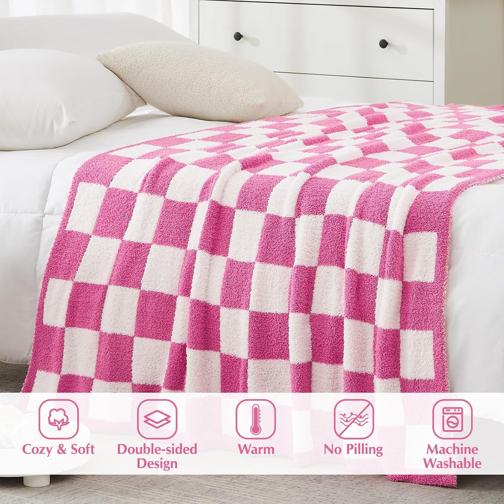 Melex Checkered Throw Blanket