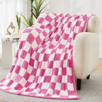 Melex Checkered Throw Blanket