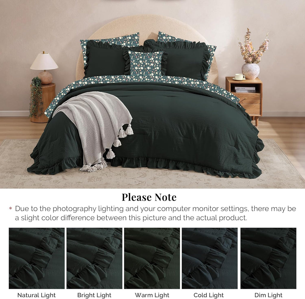Melex Ruffle Comforter Set