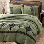 Melex Embroidery Comforter Set