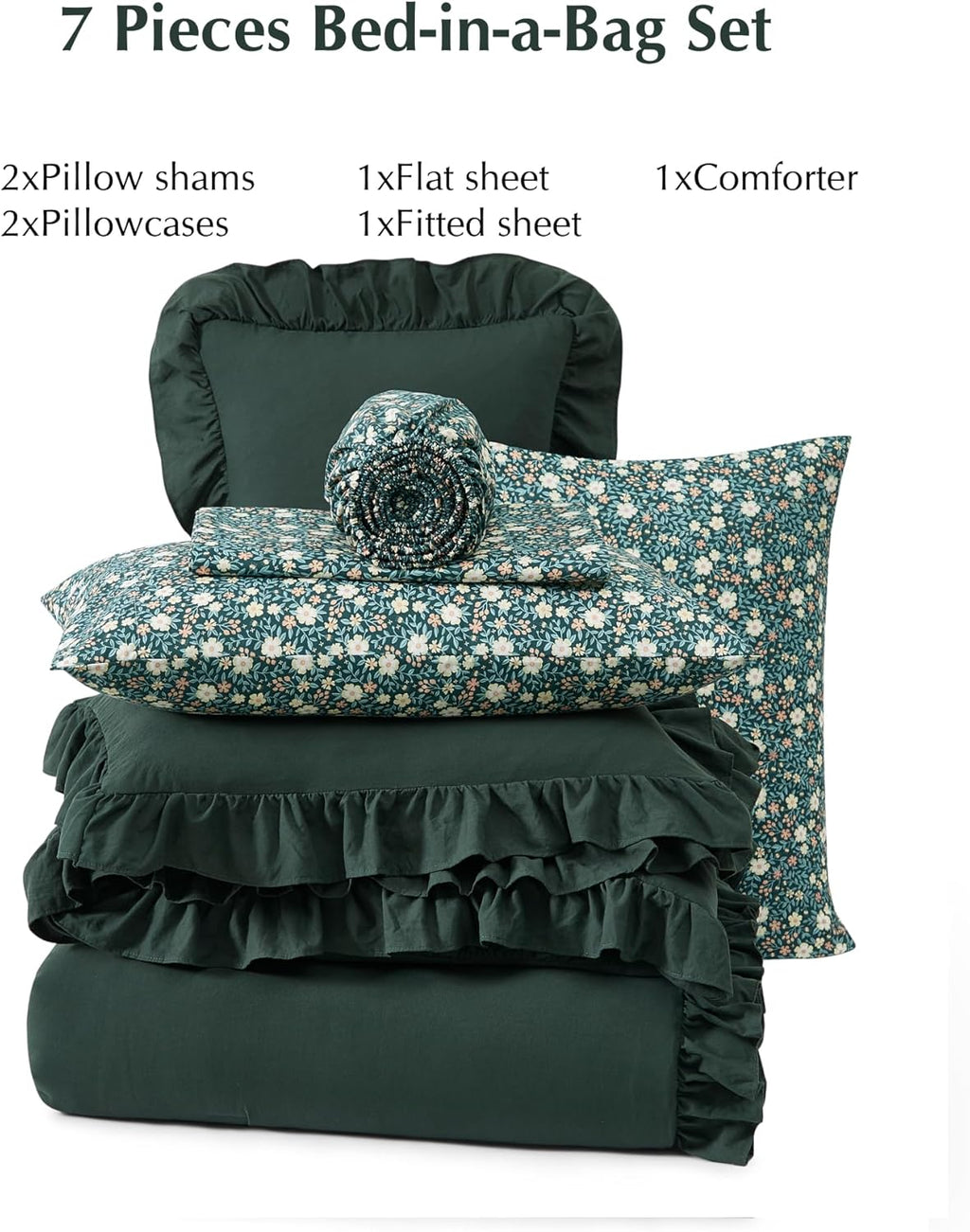 Melex Ruffle Comforter Set