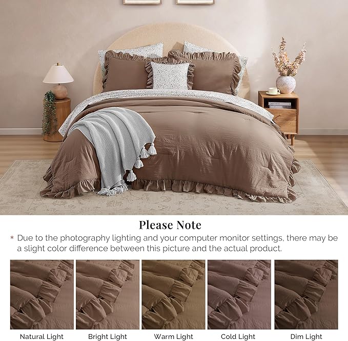 Melex Ruffle Comforter Set