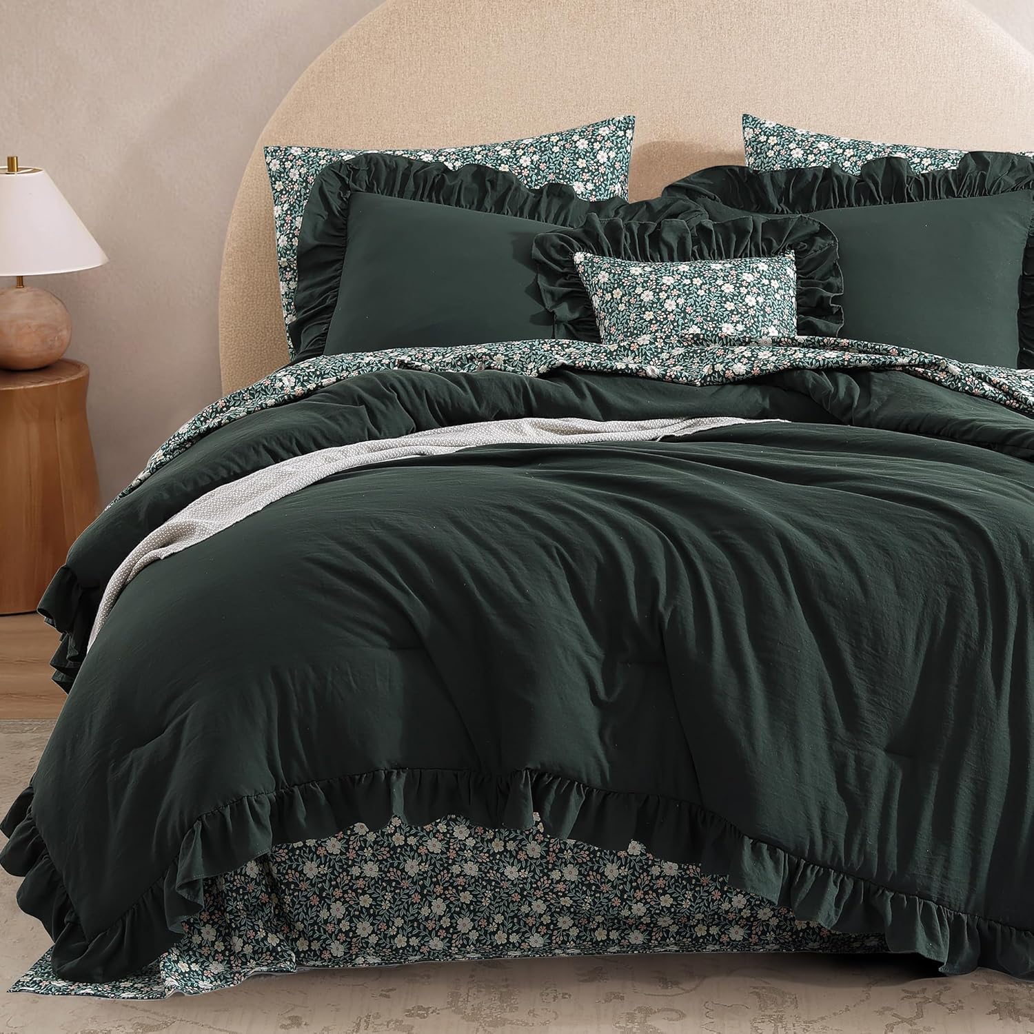 Melex Ruffle Comforter Set