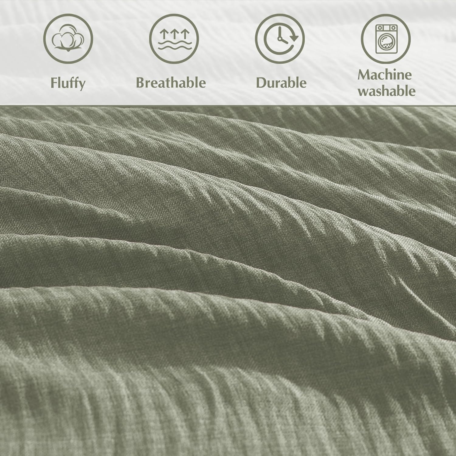 Melex Textured Comforter Set