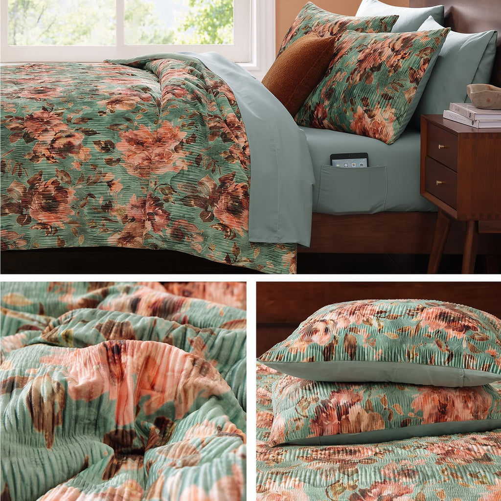 Melex Floral 7-piece Comforter Set