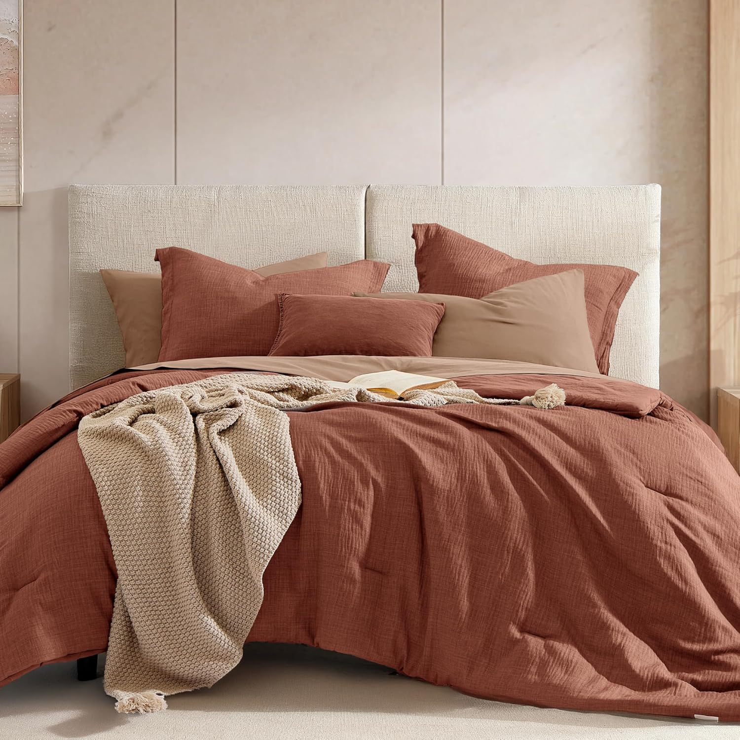 Melex Textured Comforter Set