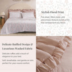 Melex Ruffle Comforter Set