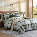 Melex Plaid Comforter Set