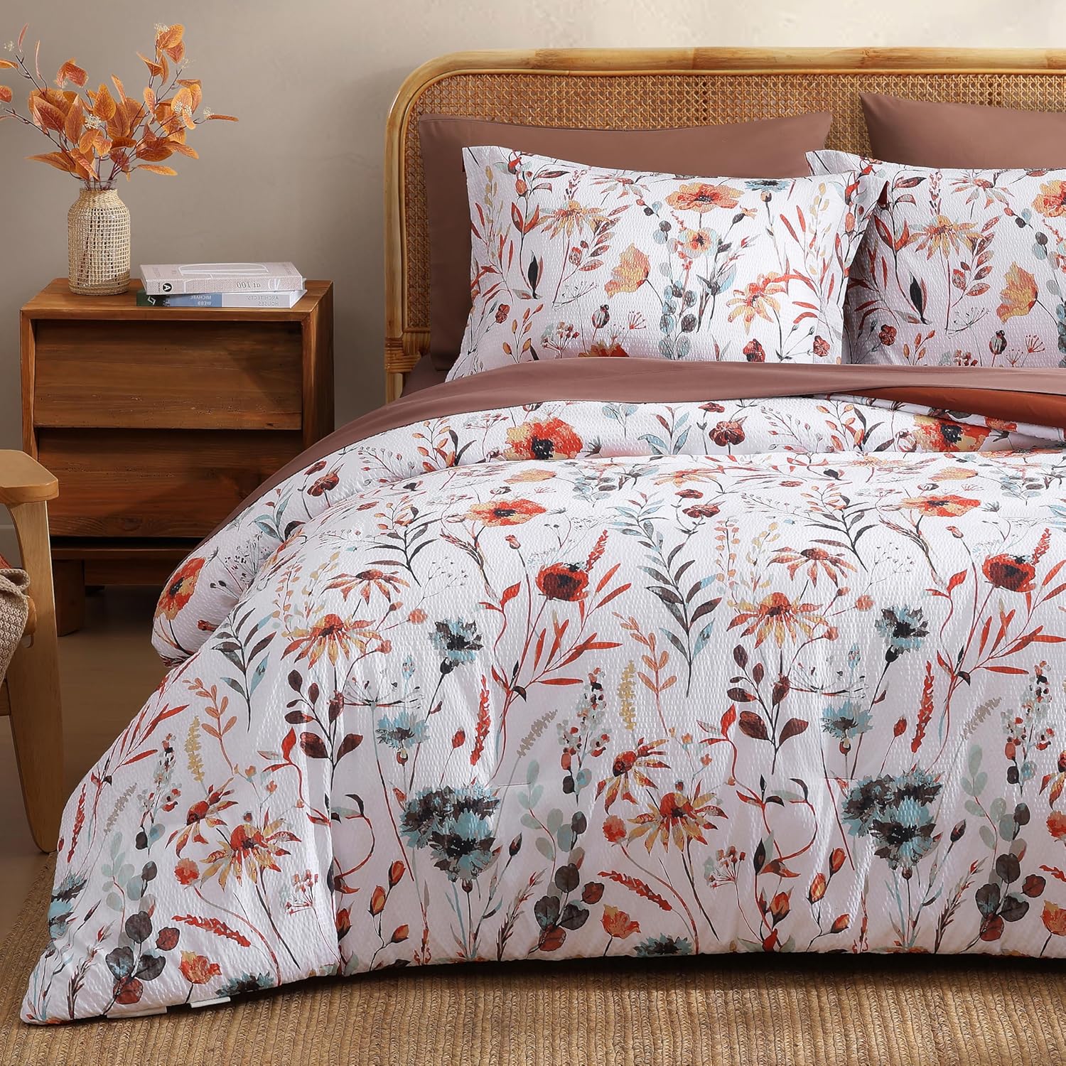 Melex Floral 7-piece Comforter Set