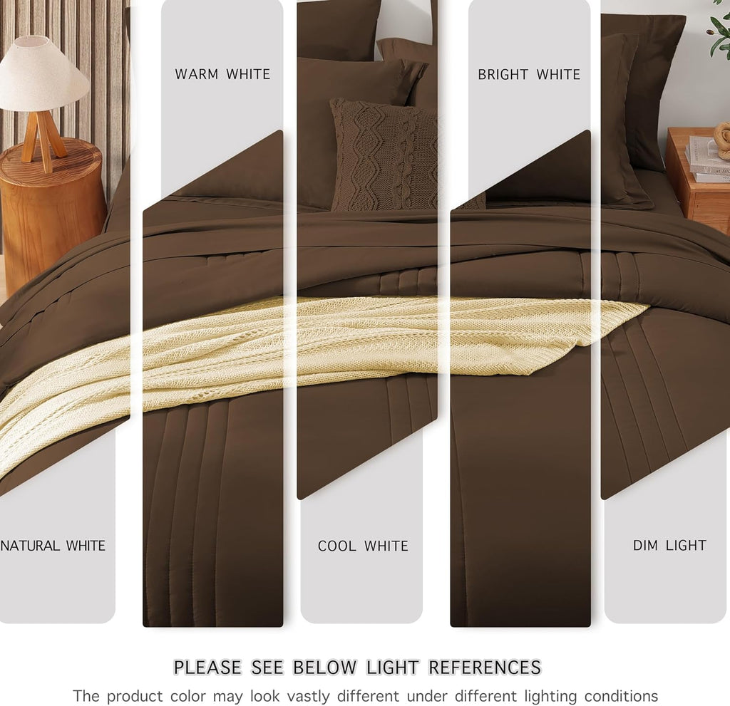 Melex 7-piece Bed in a Bag Comforter Set with Sheets