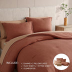 Melex Textured Comforter Set