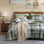 Melex Plaid Comforter Set