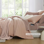 Prewashed fabric 7-piece Bed in a Bag Comforter Set