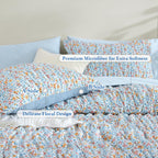 Melex Puff 7-piece Bed in a Bag Comforter Set with Sheets