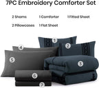 Melex Embroidery Comforter Set