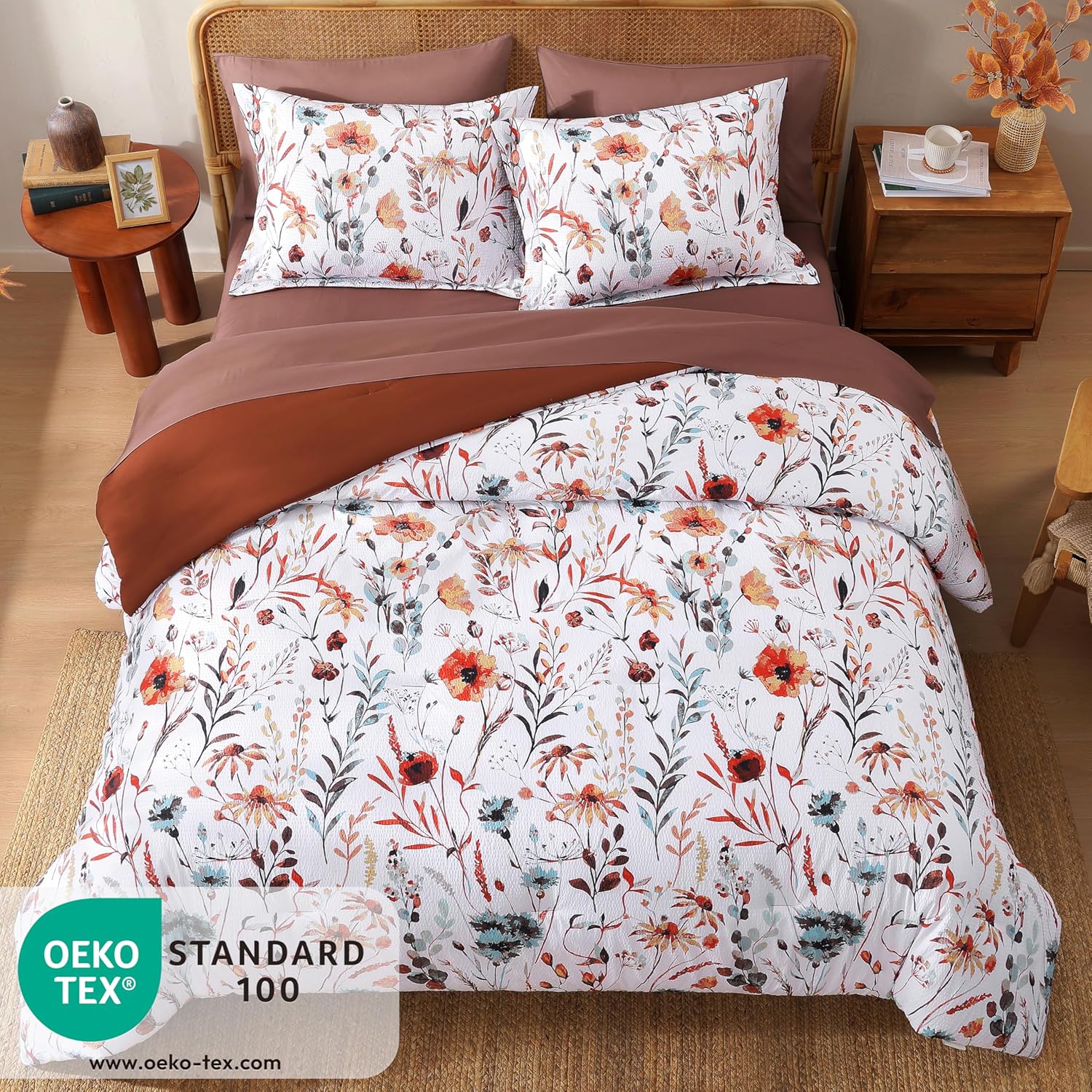 Melex Floral 7-piece Comforter Set